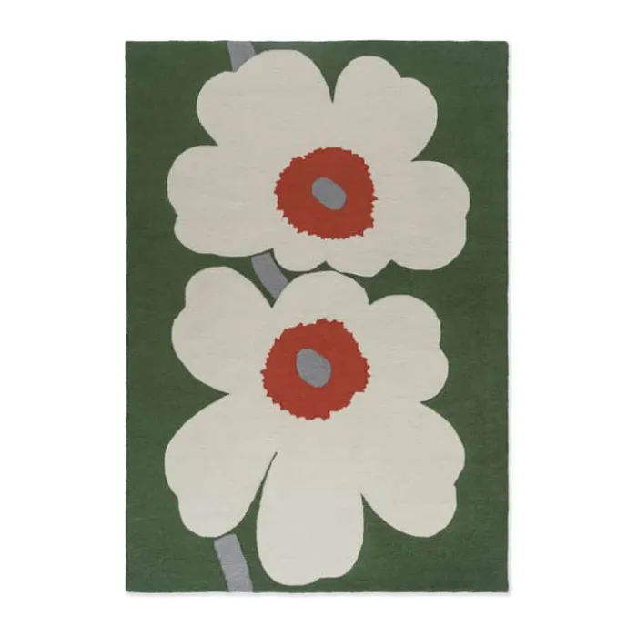Marimekko by Brink & Campman Unikko Udendørsgulvtæppe B 200 x L 280 cm - Genanvendt PET - Grøn