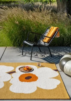 Marimekko by Brink & Campman Unikko Udendørsgulvtæppe B 160 x L 230 cm - Genanvendt PET - Honey
