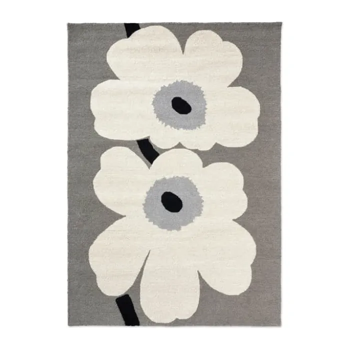 Marimekko by Brink & Campman Unikko Udendørsgulvtæppe B 200 x L 280 cm - Genanvendt PET - Grå