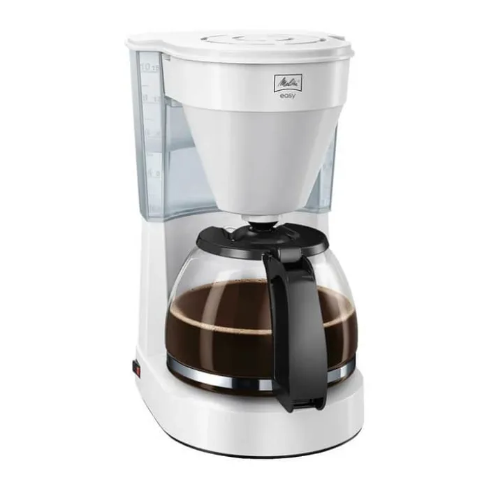 Melitta Kaffemaskine Easy II 10 kopper - Bryggetid: 9 min. - Kompakt design - Hvid