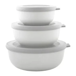 Mepal Cirqula Røreskålsæt Lav - 6 dele 0,35/0,75/1,25 liter - PP-plastik - Nordic White