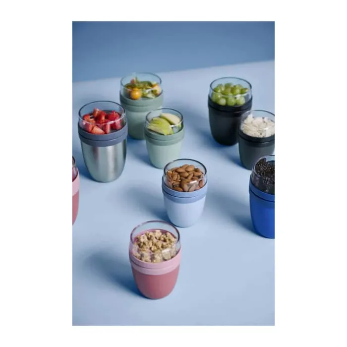 Mepal Elipse Frokostbæger 500+200 ml- PP-Plastik/PCTG - Nordic Black