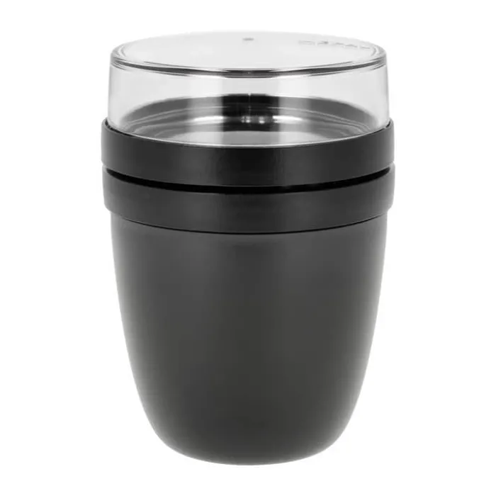 Mepal Elipse Frokostbæger 500+200 ml- PP-Plastik/PCTG - Nordic Black