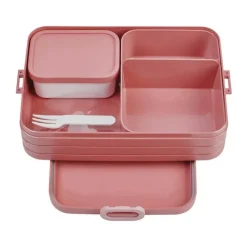 Mepal TAB Bento Madkasse H 6,5 x B 17,3 x L 26 cm - Tpe/Pp-Plastik/Abs-Plastik - Vivid Mauve