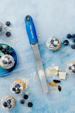 Microplane Premium Zester Rivejern Rustfrit stål - Blå