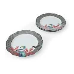 Mikasa Mikasa x Sarah Arnett Middagstallerken - 4 stk. Ø 26,4 cm - Porcelæn - Multifarvet