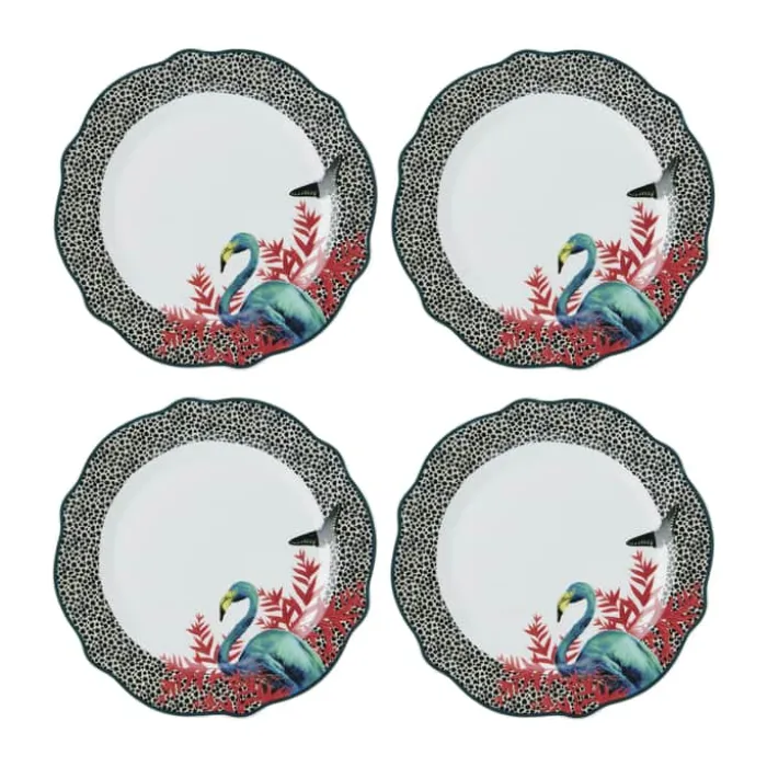 Mikasa Mikasa x Sarah Arnett Middagstallerken - 4 stk. Ø 26,4 cm - Porcelæn - Multifarvet