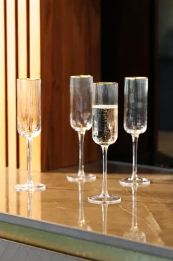 Mikasa Sorrento Champagneglas - 4 stk. 20 cl - Krystalglas - Klar
