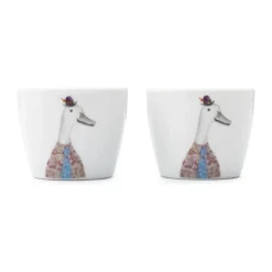 Mikasa Tipperleyhill Æggebæger - 2 stk. Ø 4 x H 5 cm - Porcelæn - Hvid