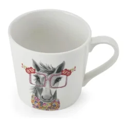 Mikasa TipperleyHill Krus - Hest 38 cl - Ler - Hvid