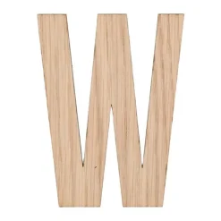 Minifabrikken Bogstav - W H 10 x B 5,5 x D 0,5 cm - Lys eg