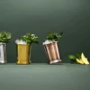 Mixology by CASA Living Mint Julep Krus - 3 stk. 35 cl - Rustfrit stål - Stål/guld/kobber