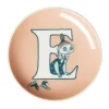 Moomin Arabia ABC Tallerken - E Ø 10,5 cm - Vitroporcelæn - Multifarvet