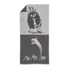Moomin Arabia Badehåndklæde - Sniff B 70 x L 140 cm - Økologisk bomuld - Hvid