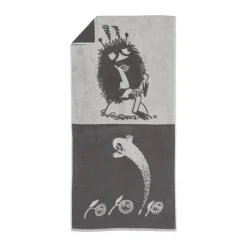 Moomin Arabia Badehåndklæde - Sniff B 70 x L 140 cm - Økologisk bomuld - Hvid
