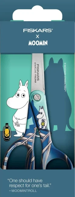 Moomin Arabia Børnesaks - Mumitrolden L 13,4 cm - Rustfrit stål - Blå