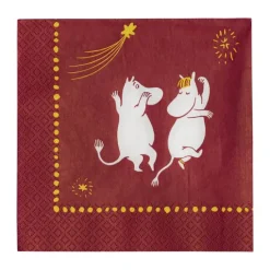 Moomin Arabia Festlige Øjeblikke Servietter - 12 stk. B 33 x L 33 cm - Papir