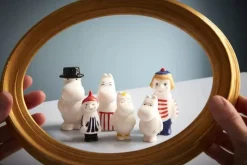 Moomin Arabia Figur Lille My H 6 cm - Porcelæn - Rød