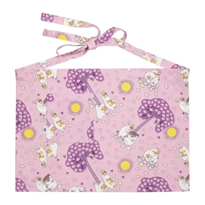 Moomin Arabia Forklæde - Kærester B 67 x L 48 cm - Bomuld - Lyserød