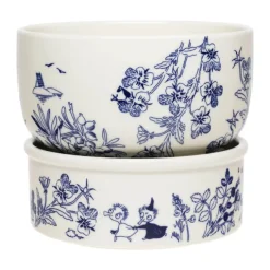 Moomin Arabia Haru Urtepotte H 15 x Ø 17 cm - Vitroporcelæn - Hvid