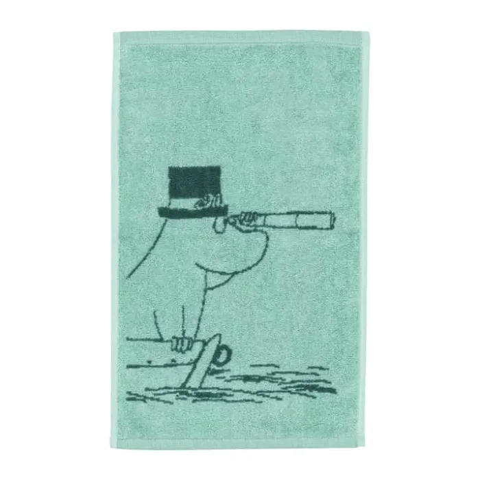 Moomin Arabia Håndklæde - Mumifar B 30 x L 50 cm - Bomuld - Turkis