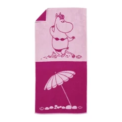 Moomin Arabia Håndklæde - Snorkfrøken B 70 x L 140 cm - Bomuld - Lyserød