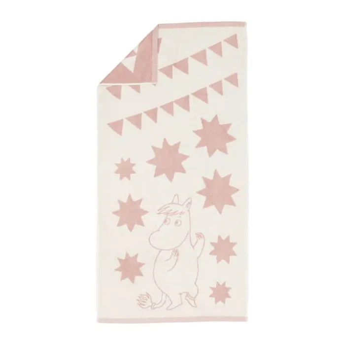 Moomin Arabia Håndklæde - Snorkfrøken B 70 x L 140 cm - Bomuld - Lyserød