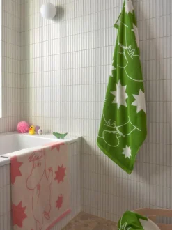Moomin Arabia Håndklæde - Snorkfrøken B 70 x L 140 cm - Bomuld - Lyserød