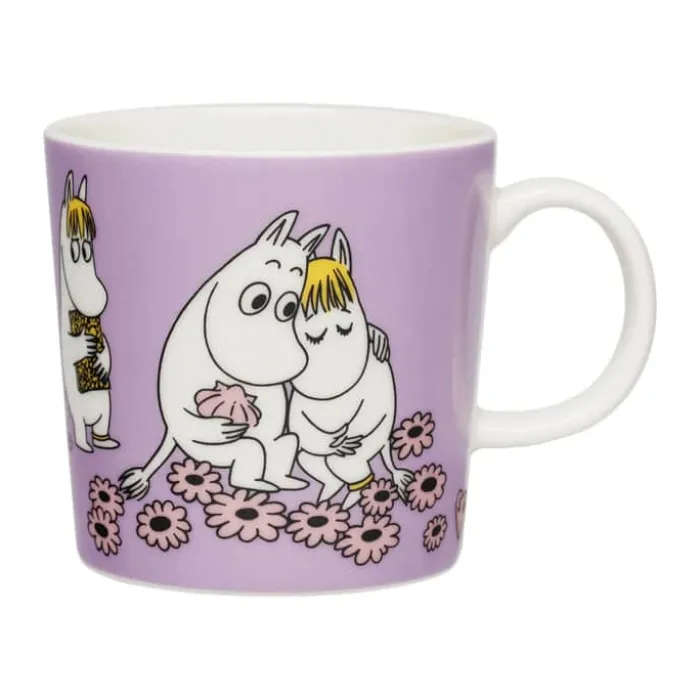 Moomin Arabia Kærester + Kærlig omsorg Krus - 2 stk. 30 cl - Vitroporcelæn - Multifarvet