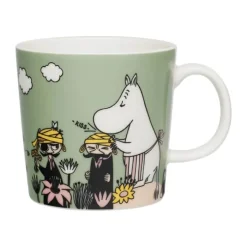 Moomin Arabia Kærester + Kærlig omsorg Krus - 2 stk. 30 cl - Vitroporcelæn - Multifarvet