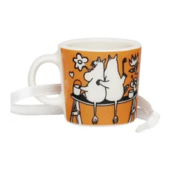 Moomin Arabia Kærlighed Minikrus H 3,1 cm - Vitroporcelæn - Orange