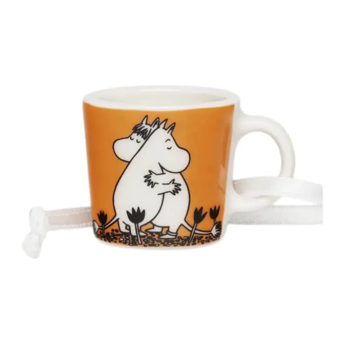 Moomin Arabia Kærlighed Minikrus H 3,1 cm - Vitroporcelæn - Orange