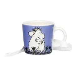 Moomin Arabia Kærlighed Minikrus H 3,1 cm - Vitroporcelæn - Blå