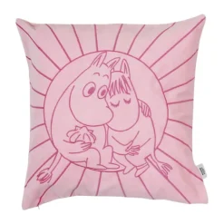 Moomin Arabia Kærlighed Pudebetræk B 50 x L 50 cm - Bomuld - Lyserød