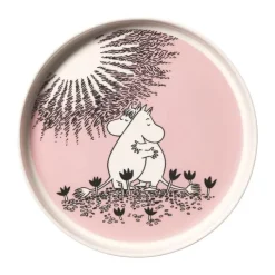 Moomin Arabia Kærlighed 30 år Jubilæumsfad Ø 28 cm - Vitroporcelæn - Lyserød