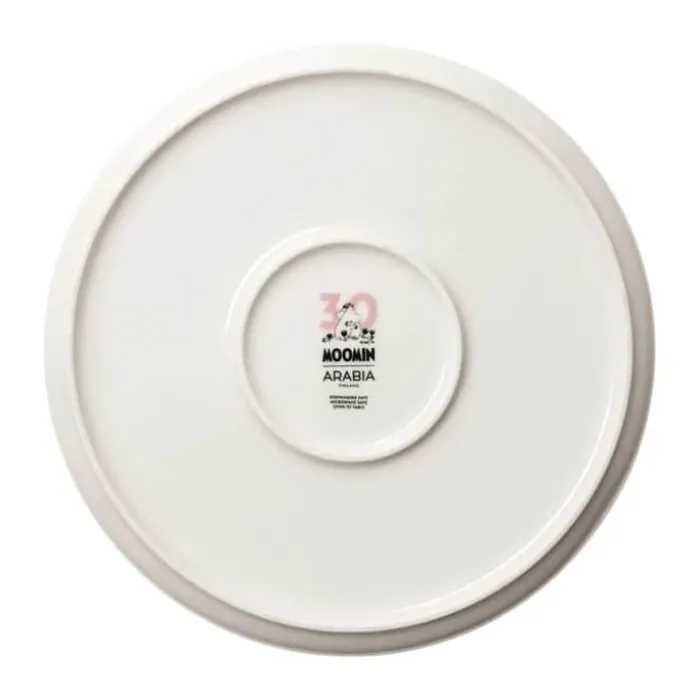 Moomin Arabia Kærlighed 30 år Jubilæumsfad Ø 28 cm - Vitroporcelæn - Lyserød