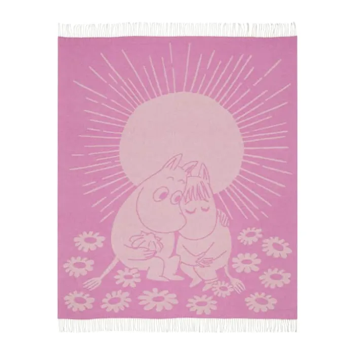 Moomin Arabia Kærlighed Tæppe B 125 x L 170 cm - Bomuld - Lyserød