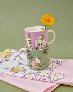 Moomin Arabia Kærlig omsorg Krus 30 cl - Vitroporcelæn - Grøn