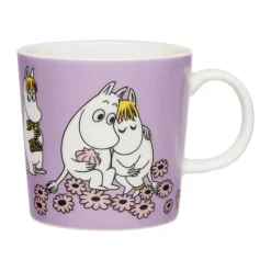 Moomin Arabia Krus - Kærester 30 cl - Vitroporcelæn - Lyserød