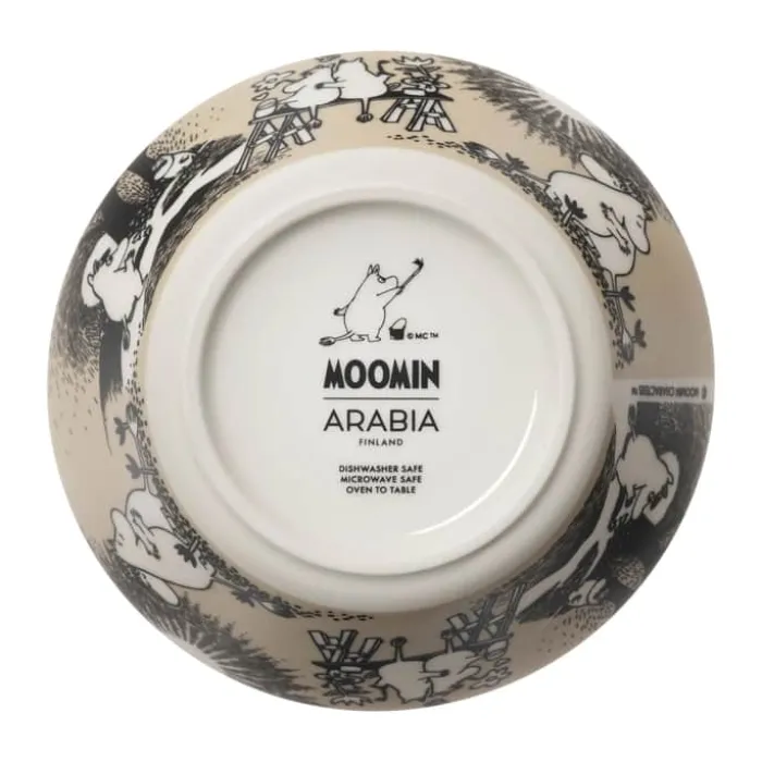 Moomin Arabia Love Beige Skål Ø 15 cm - Vitroporcelæn - Beige