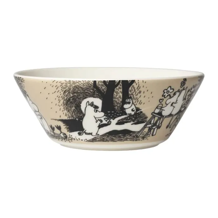 Moomin Arabia Love Beige Skål Ø 15 cm - Vitroporcelæn - Beige