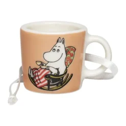 Moomin Arabia Minikrus - Mumimor H 3,1 cm - Vitroporcelæn - Orange