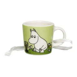 Moomin Arabia Minikrus - Mumitrold H 3,1 cm - Vitroporcelæn - Grøn