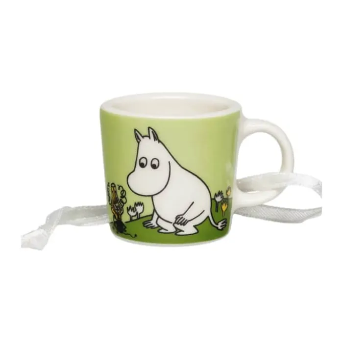 Moomin Arabia Minikrus - Mumitrold H 3,1 cm - Vitroporcelæn - Grøn