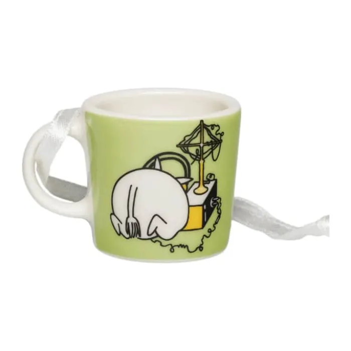 Moomin Arabia Minikrus - Mumitrold H 3,1 cm - Vitroporcelæn - Grøn