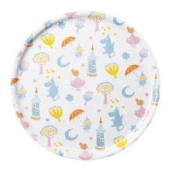 Moomin Arabia Serveringsbakke - Fest Ø 35 cm - Vitroporcelæn - Multifarvet
