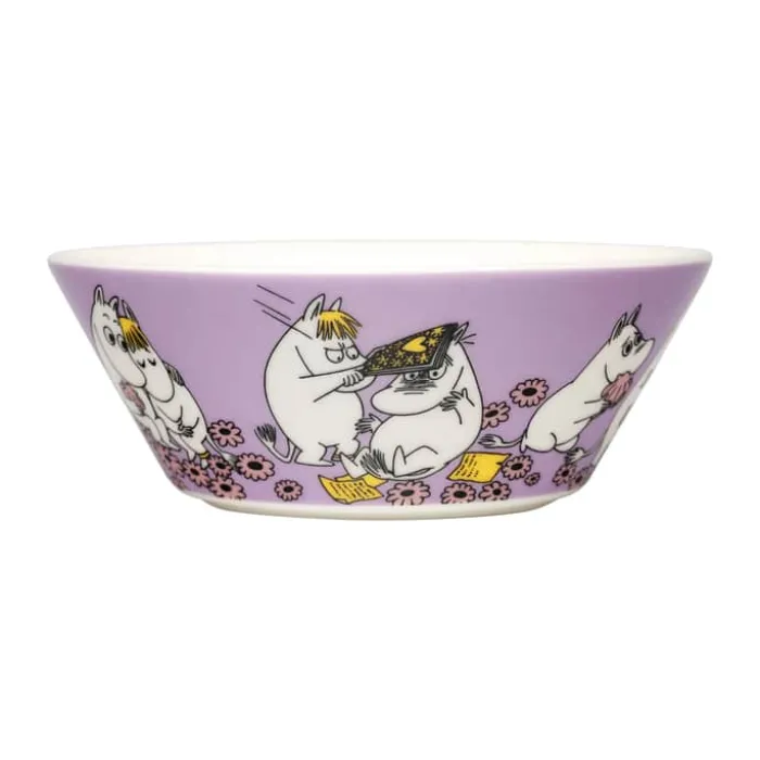 Moomin Arabia Skål - Kærester Ø 15 cm - Vitroporcelæn - Lyserød