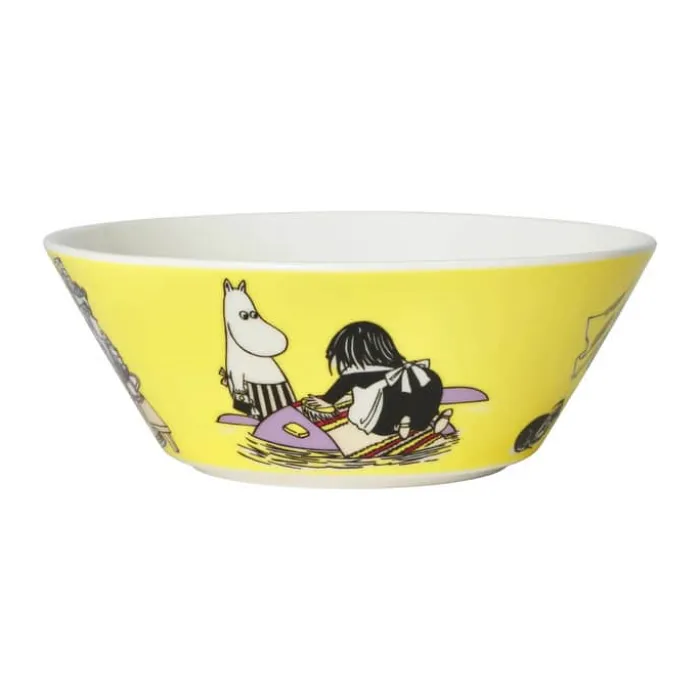 Moomin Arabia Skål - Misabel Ø 15 cm - Vitroporcelæn - Gul