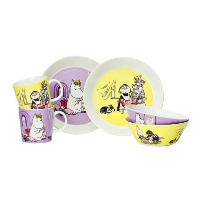 Moomin Arabia Skål - Misabel Ø 15 cm - Vitroporcelæn - Gul