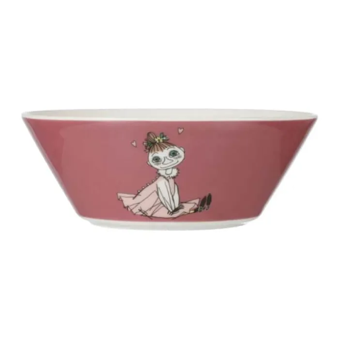 Moomin Arabia Skål - Mymlen Ø 15 cm - Vitroporcelæn - Lyserød